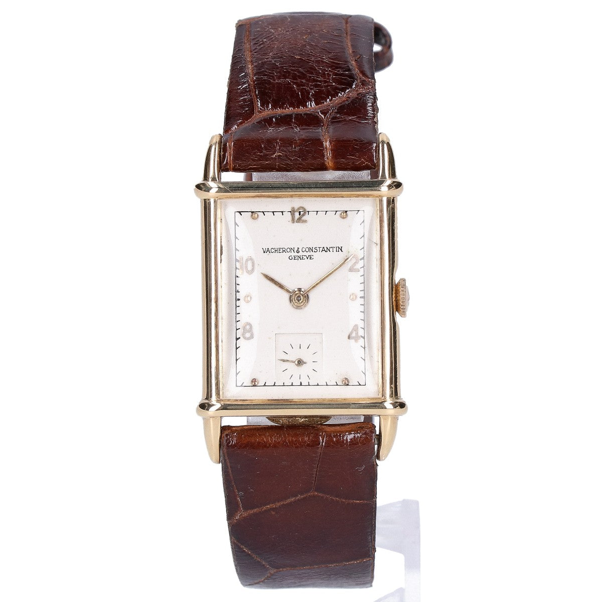 VACHERON CONSTANTIN ヴァシュロンコンスタンタン 1940年代 18K レクタンギュラー ドーム型風防 スクエアウォッチ 手巻き 腕時計