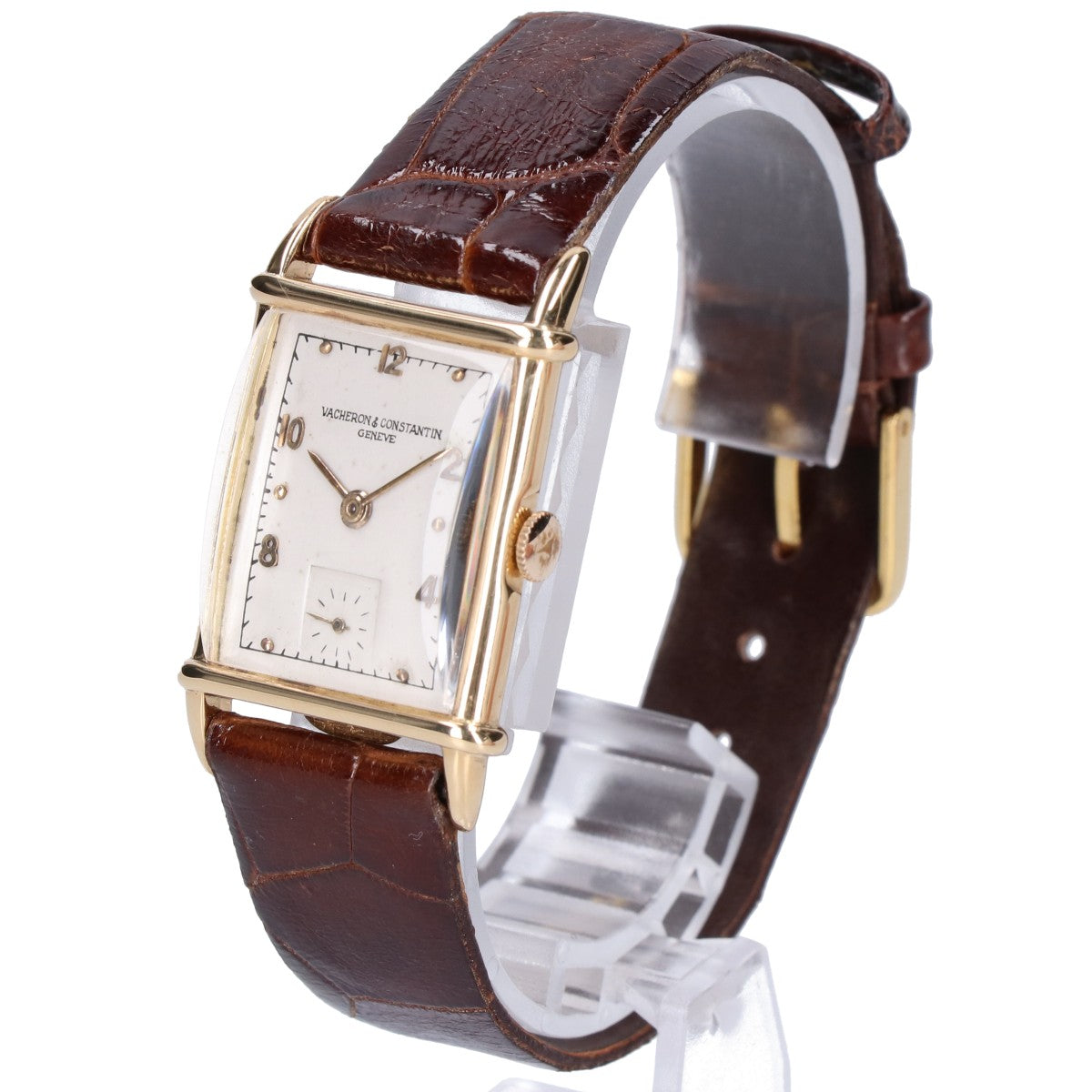 VACHERON CONSTANTIN ヴァシュロンコンスタンタン 1940年代 18K レクタンギュラー ドーム型風防 スクエアウォッチ 手巻き 腕時計