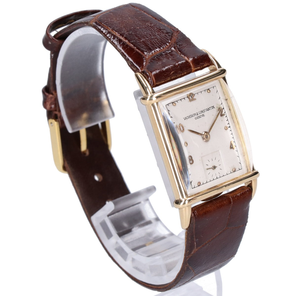 VACHERON CONSTANTIN ヴァシュロンコンスタンタン 1940年代 18K レクタンギュラー ドーム型風防 スクエアウォッチ 手巻き 腕時計