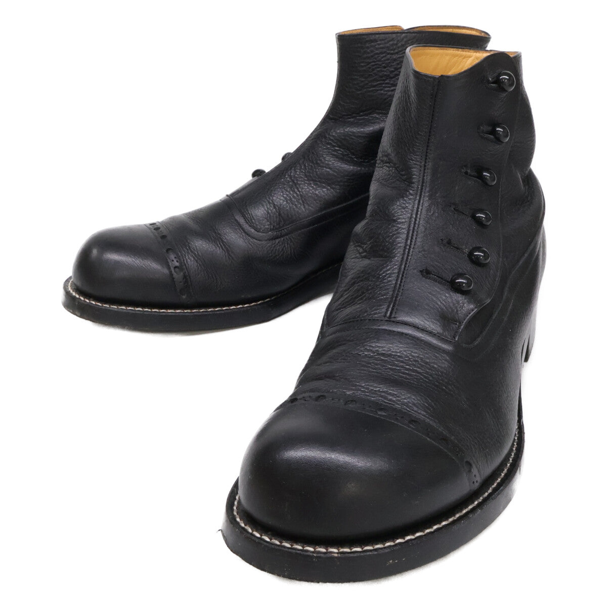 PICKER CLOTHING Picker Clothing BUTTON BOOTS leather button boots