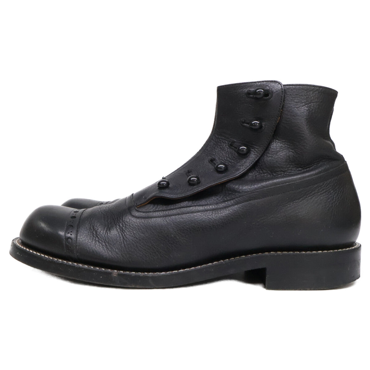 PICKER CLOTHING Picker Clothing BUTTON BOOTS leather button boots