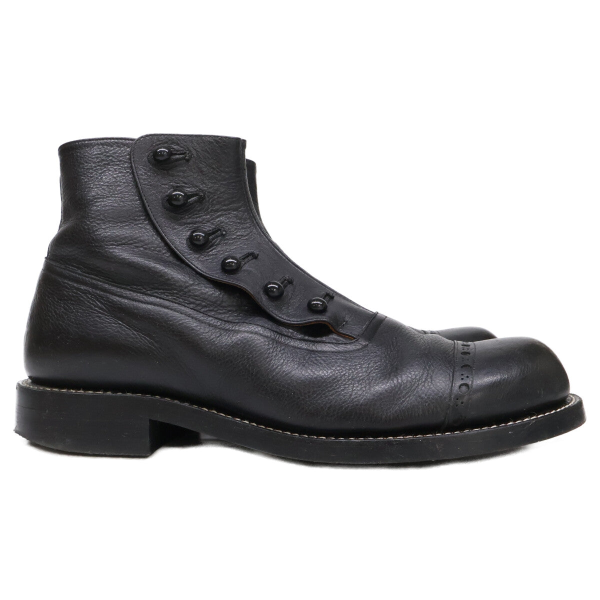 PICKER CLOTHING Picker Clothing BUTTON BOOTS leather button boots