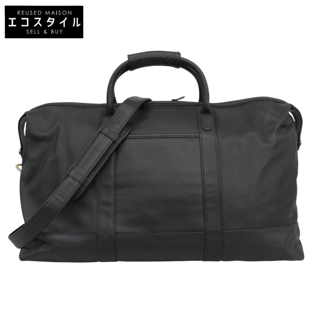 COACH コーチ オールドコーチ オールレザー 2WAY ボストンバッグ ショルダーバッグ メンズ ブラック 0502 ハンドバッグ
