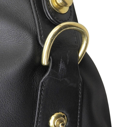 COACH コーチ オールドコーチ オールレザー 2WAY ボストンバッグ ショルダーバッグ メンズ ブラック 0502 ハンドバッグ