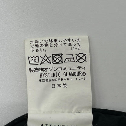 HYSTERIC GLAMOUR ヒステリックグラマー 02183AC06 ブラック SOUND AND VISION Pコート コート