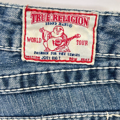 TRUE RELIGION True Religion Joy 大T恤 破洞喇叭牛仔裤 下装