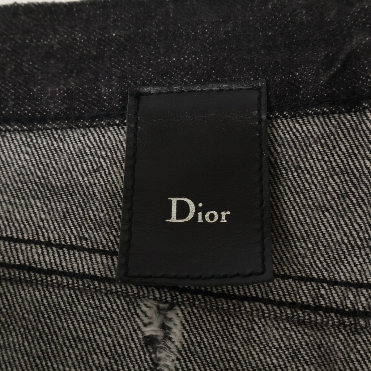 DIOR ディオール 【新品同様】04SS 4EH1018686 エディ期 Strip デストロイ加工 コーティング ボタンフライ デニムパンツ ボトムス