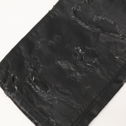 DIOR ディオール 【新品同様】04SS 4EH1018686 エディ期 Strip デストロイ加工 コーティング ボタンフライ デニムパンツ ボトムス