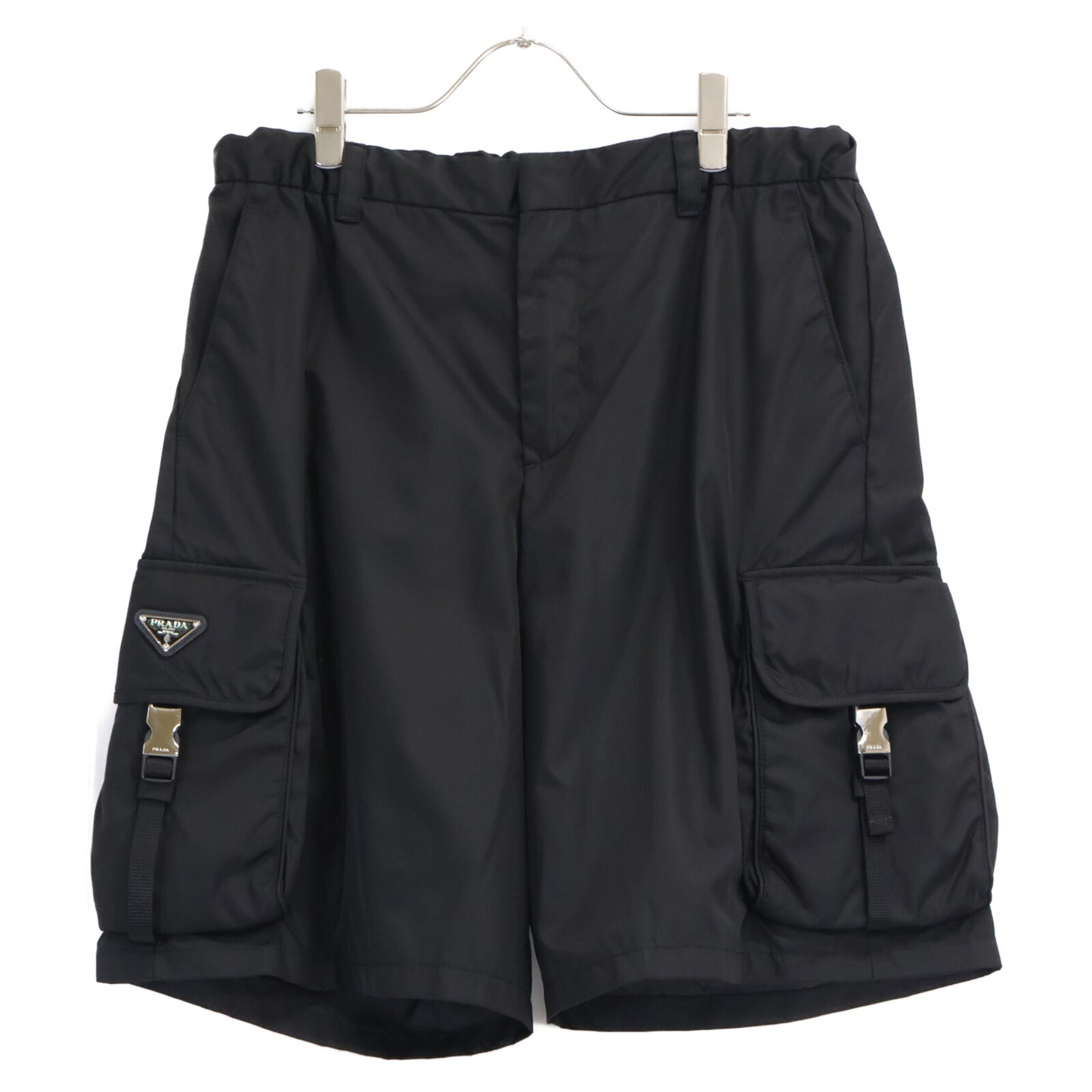 PRADA プラダ 【国内正規/23年製】SPH156 Re-Nylon トライアングルロゴプレート バミューダ カーゴ ショートパンツ ボトムス