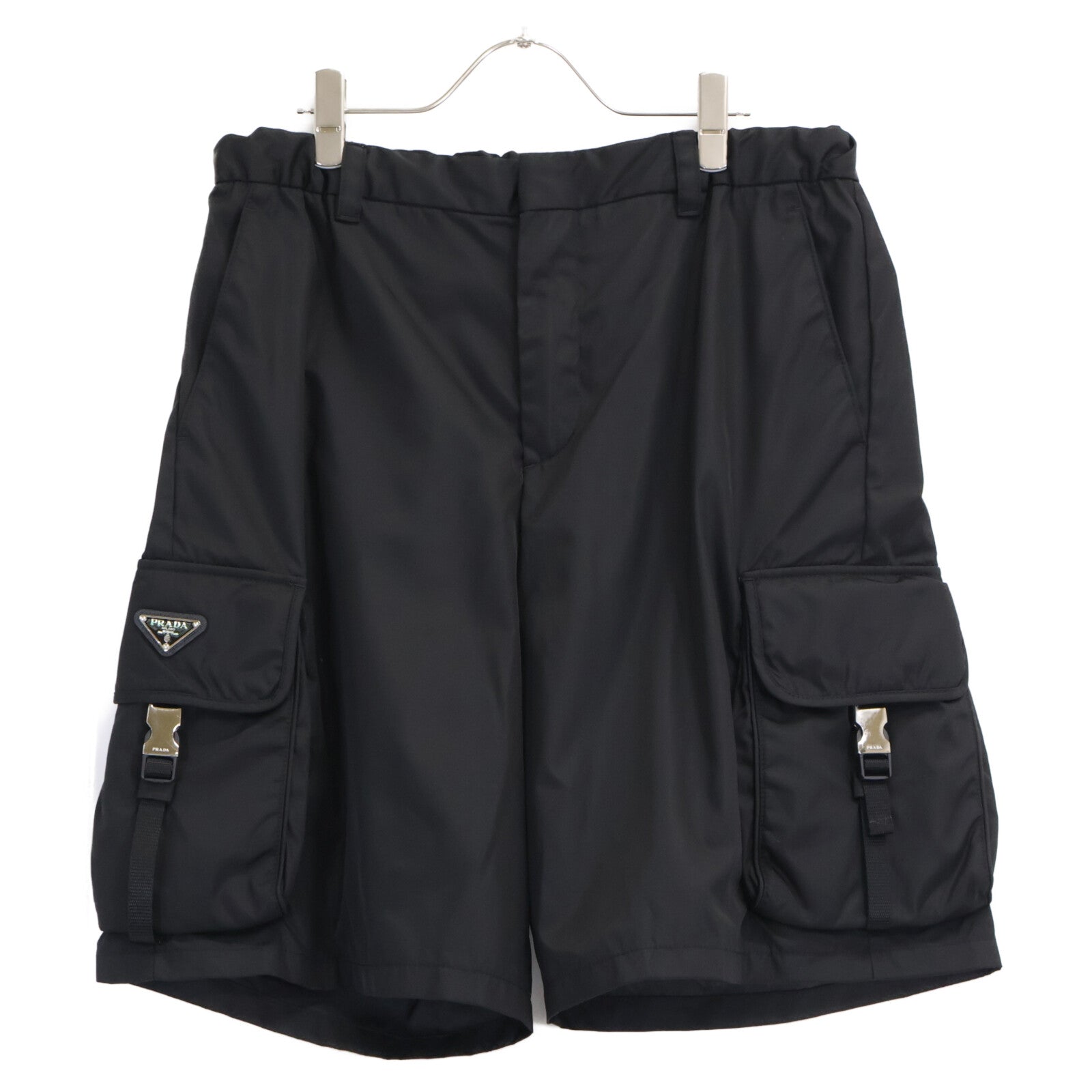 PRADA プラダ 【国内正規/23年製】SPH156 Re-Nylon トライアングルロゴプレート バミューダ カーゴ ショートパンツ ボトムス
