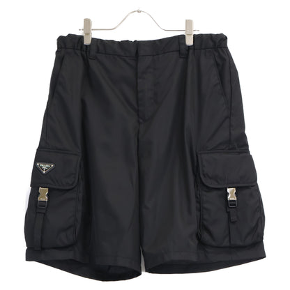 PRADA プラダ 【国内正規/23年製】SPH156 Re-Nylon トライアングルロゴプレート バミューダ カーゴ ショートパンツ ボトムス