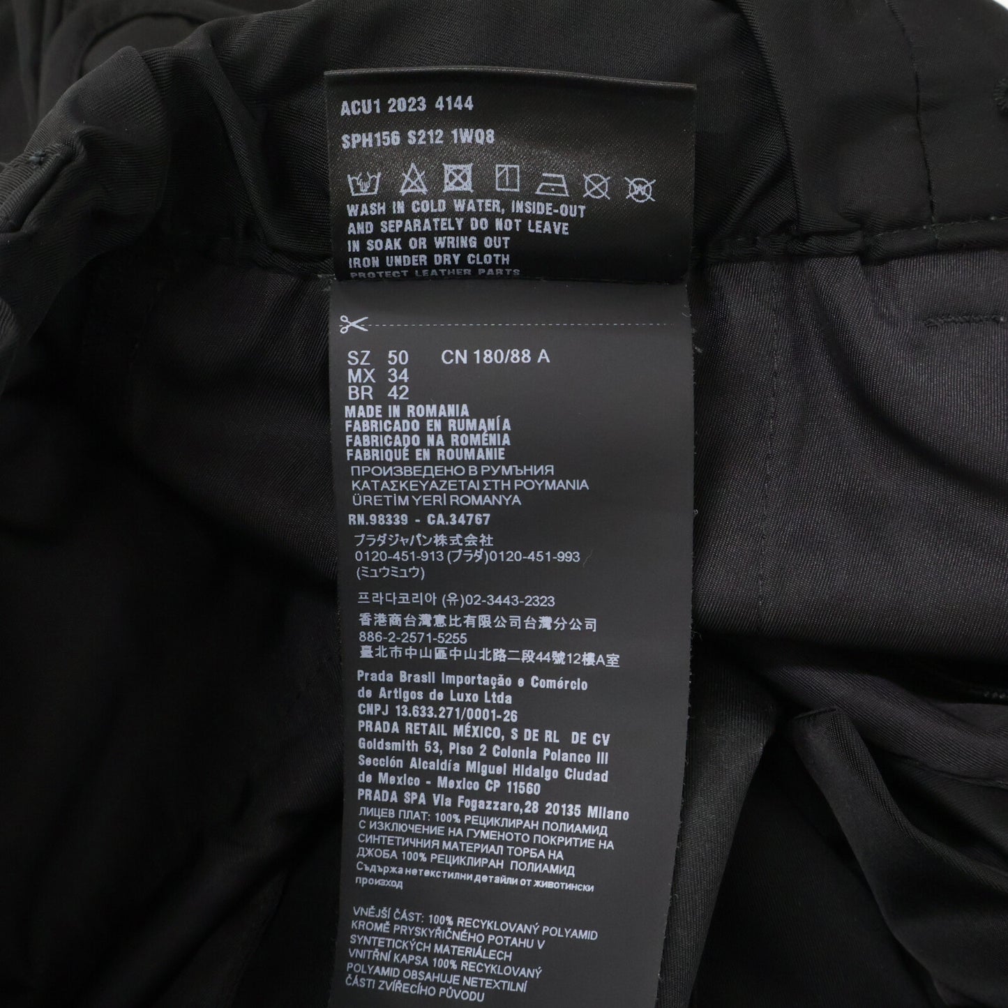 PRADA プラダ 【国内正規/23年製】SPH156 Re-Nylon トライアングルロゴプレート バミューダ カーゴ ショートパンツ ボトムス