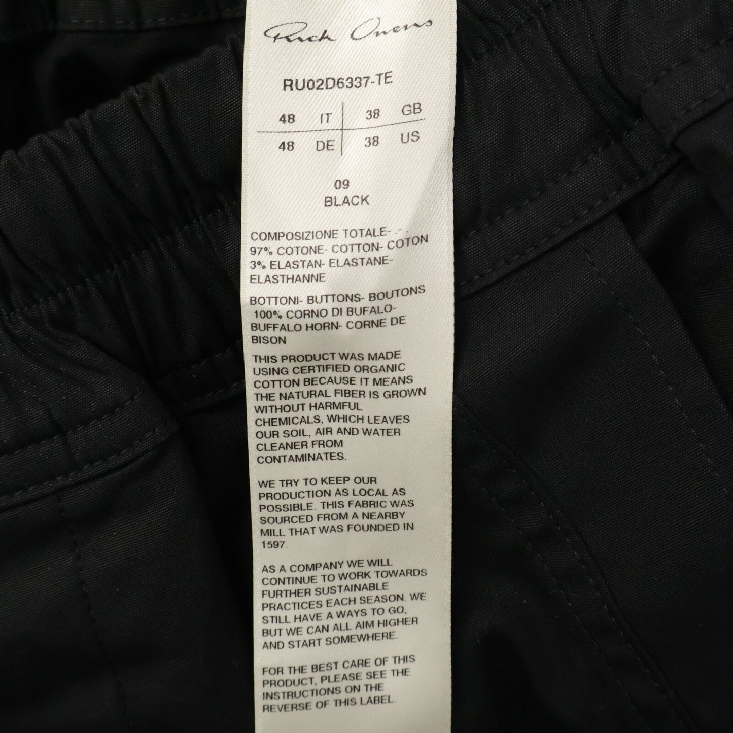 Rick Owens リックオウエンス RU02D6337-TE MASTODON MEGA CARGO マストドン メガ カーゴパンツ ボトムス