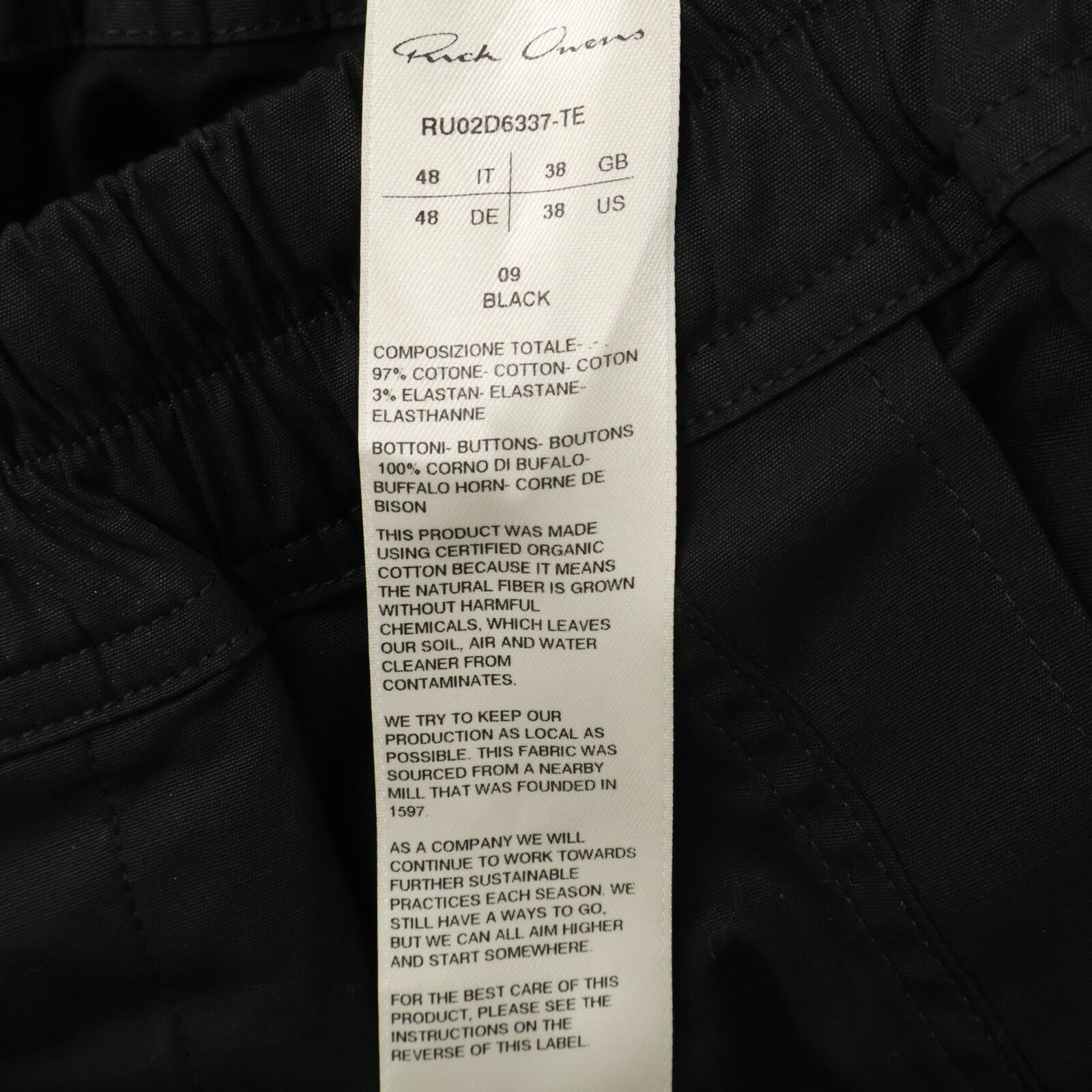 Rick Owens リックオウエンス RU02D6337-TE MASTODON MEGA CARGO マストドン メガ カーゴパンツ ボトムス