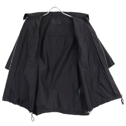 PRADA プラダ 【国内正規/24年製】SC758 Re-Nylon トライアングルロゴプレート オーバーサイズ ジップアップ 半袖シャツ トップス