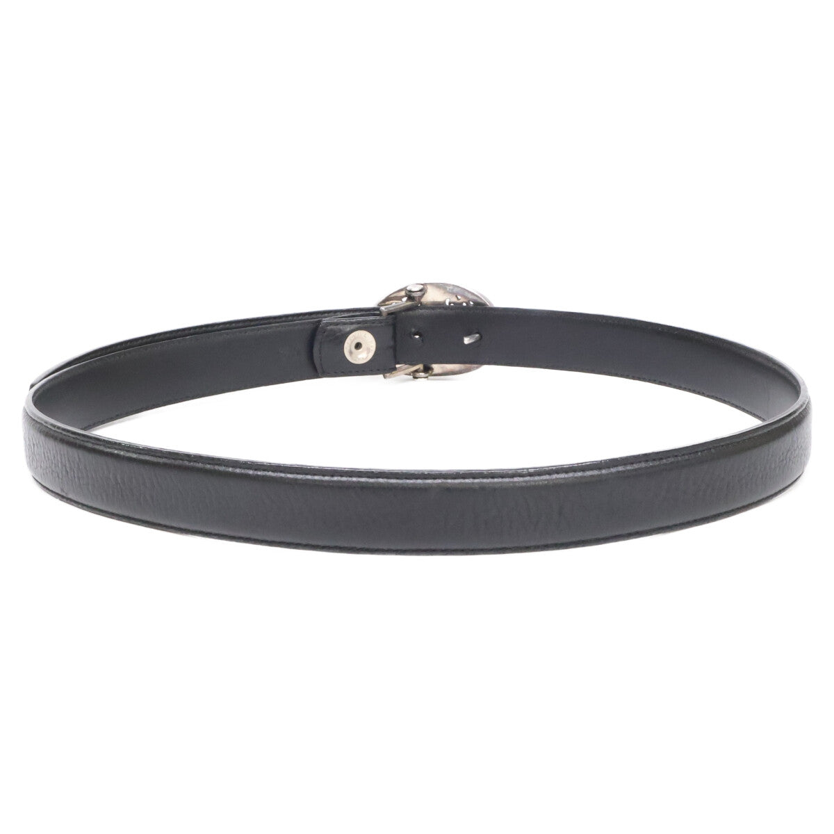 Chrome hearts クロムハーツ クラシックオーバルクロスバックル ホースシューリベット レザー ベルト
