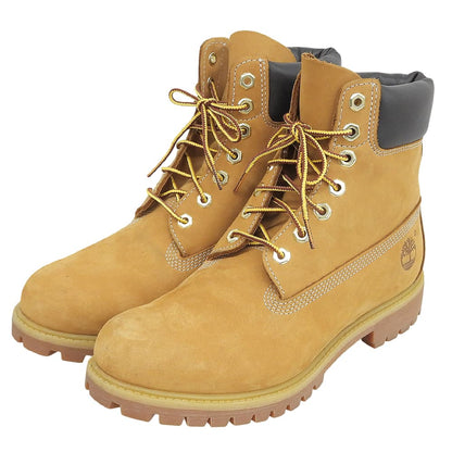 Timberland ティンバーランド 美品 イエロー 6インチ プレミアム ウォータープルーフ ブーツ シューズ メンズ ウィート 8 1/2 110061 シューズ
