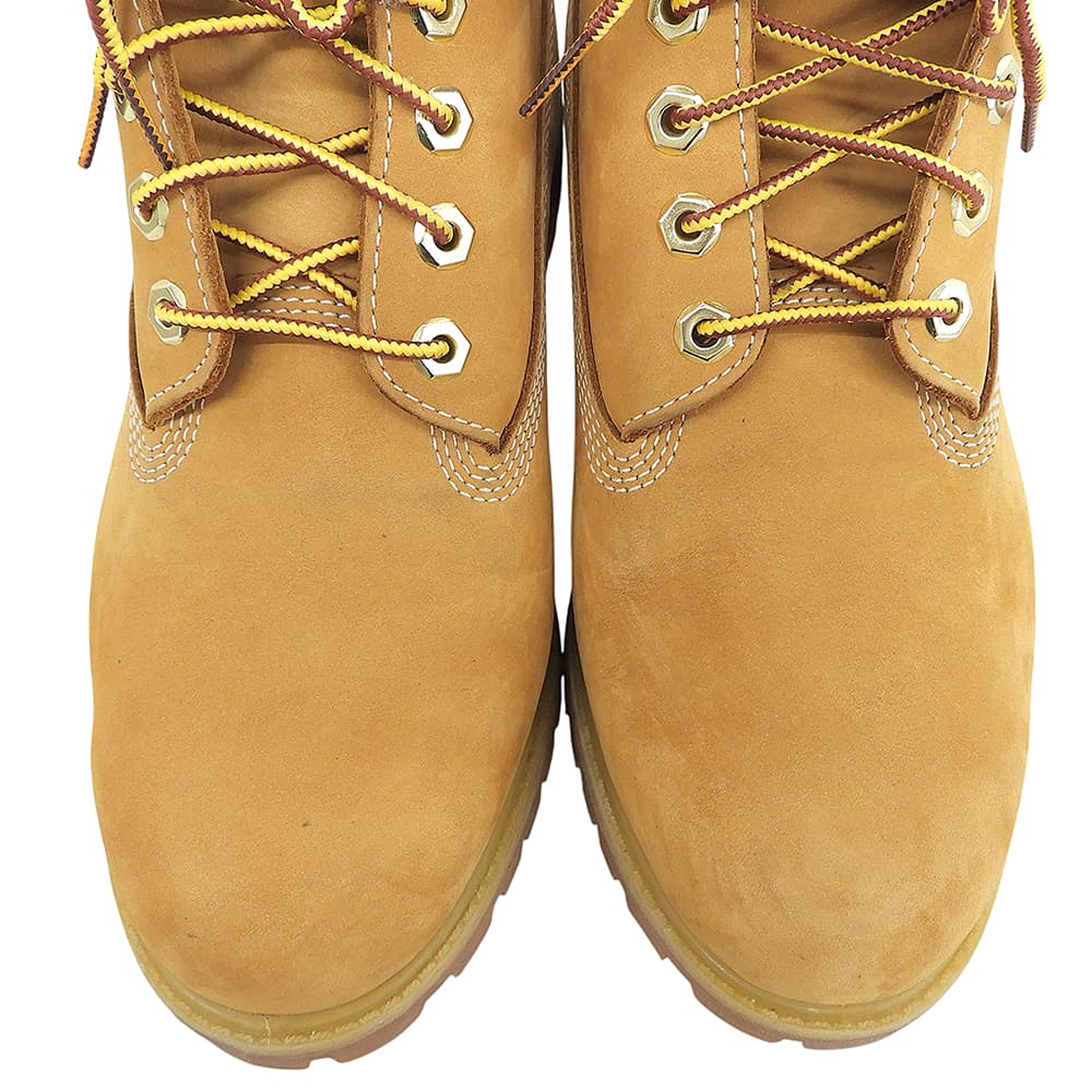 Timberland ティンバーランド 美品 イエロー 6インチ プレミアム ウォータープルーフ ブーツ シューズ メンズ ウィート 8 1/2 110061 シューズ