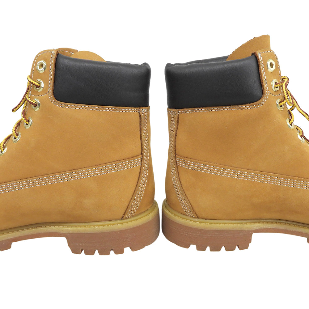 Timberland ティンバーランド 美品 イエロー 6インチ プレミアム ウォータープルーフ ブーツ シューズ メンズ ウィート 8 1/2 110061 シューズ
