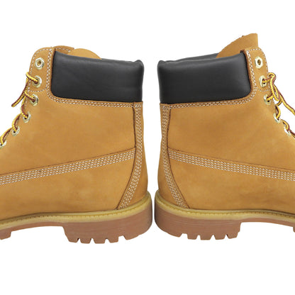 Timberland ティンバーランド 美品 イエロー 6インチ プレミアム ウォータープルーフ ブーツ シューズ メンズ ウィート 8 1/2 110061 シューズ
