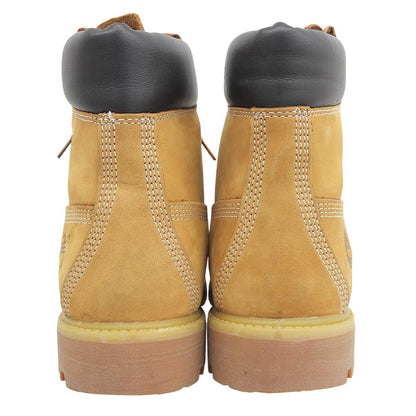 Timberland ティンバーランド 美品 イエロー 6インチ プレミアム ウォータープルーフ ブーツ シューズ メンズ ウィート 8 1/2 110061 シューズ
