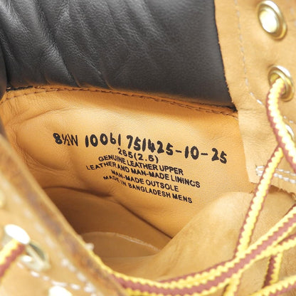 Timberland ティンバーランド 美品 イエロー 6インチ プレミアム ウォータープルーフ ブーツ シューズ メンズ ウィート 8 1/2 110061 シューズ