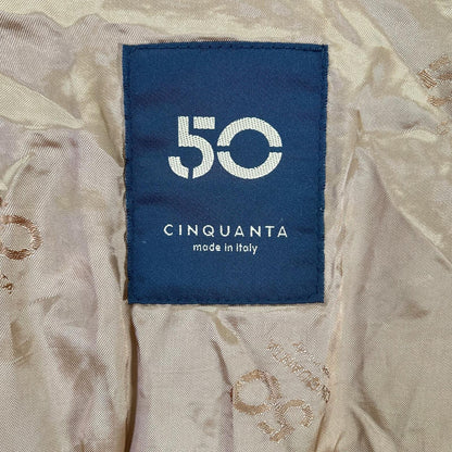 Cinquanta Cinquanta H-502/1 brown goat suede stand-collar single rider jacket