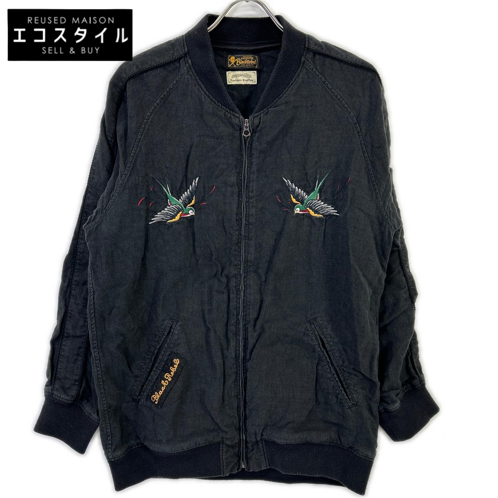 RUDE GALLERY BLACK REBEL ルードギャラリーブラックレーベル 20SS ブラック リネン スワロースーベニア ジャケット ジャケット