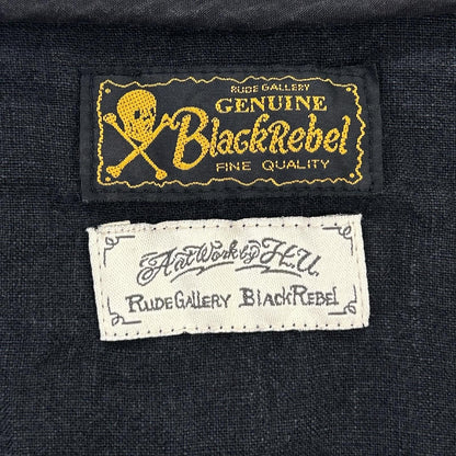 RUDE GALLERY BLACK REBEL ルードギャラリーブラックレーベル 20SS ブラック リネン スワロースーベニア ジャケット ジャケット