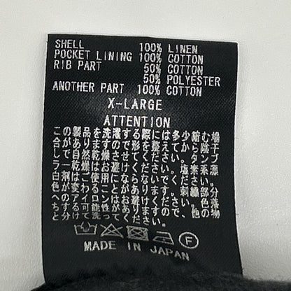 RUDE GALLERY BLACK REBEL ルードギャラリーブラックレーベル 20SS ブラック リネン スワロースーベニア ジャケット ジャケット