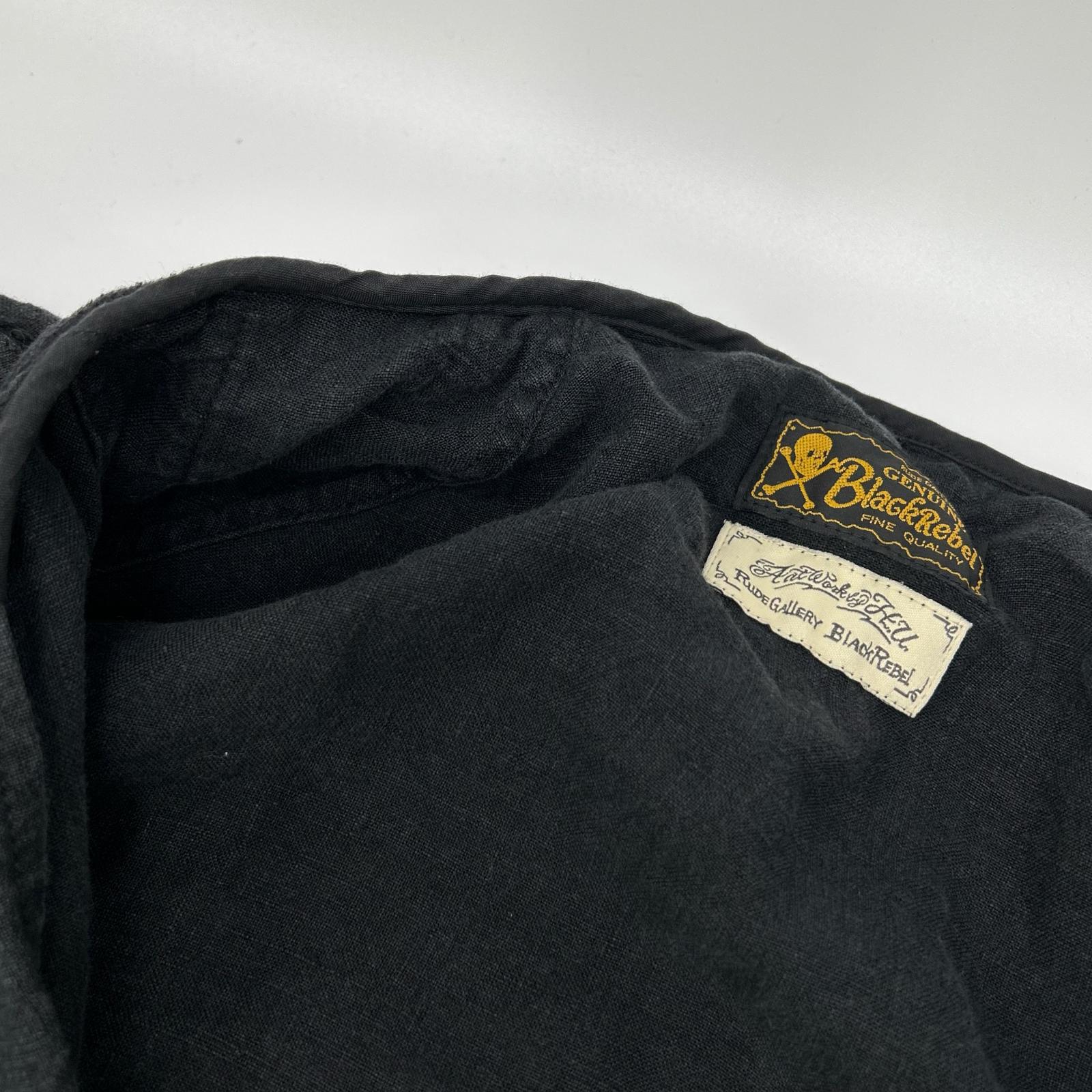 RUDE GALLERY BLACK REBEL ルードギャラリーブラックレーベル 20SS ブラック リネン スワロースーベニア ジャケット ジャケット