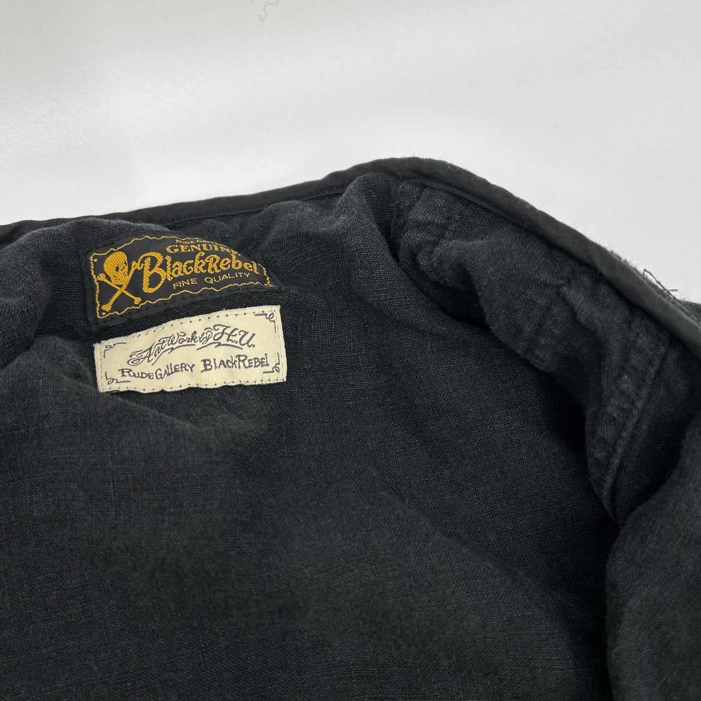 RUDE GALLERY BLACK REBEL ルードギャラリーブラックレーベル 20SS ブラック リネン スワロースーベニア ジャケット ジャケット