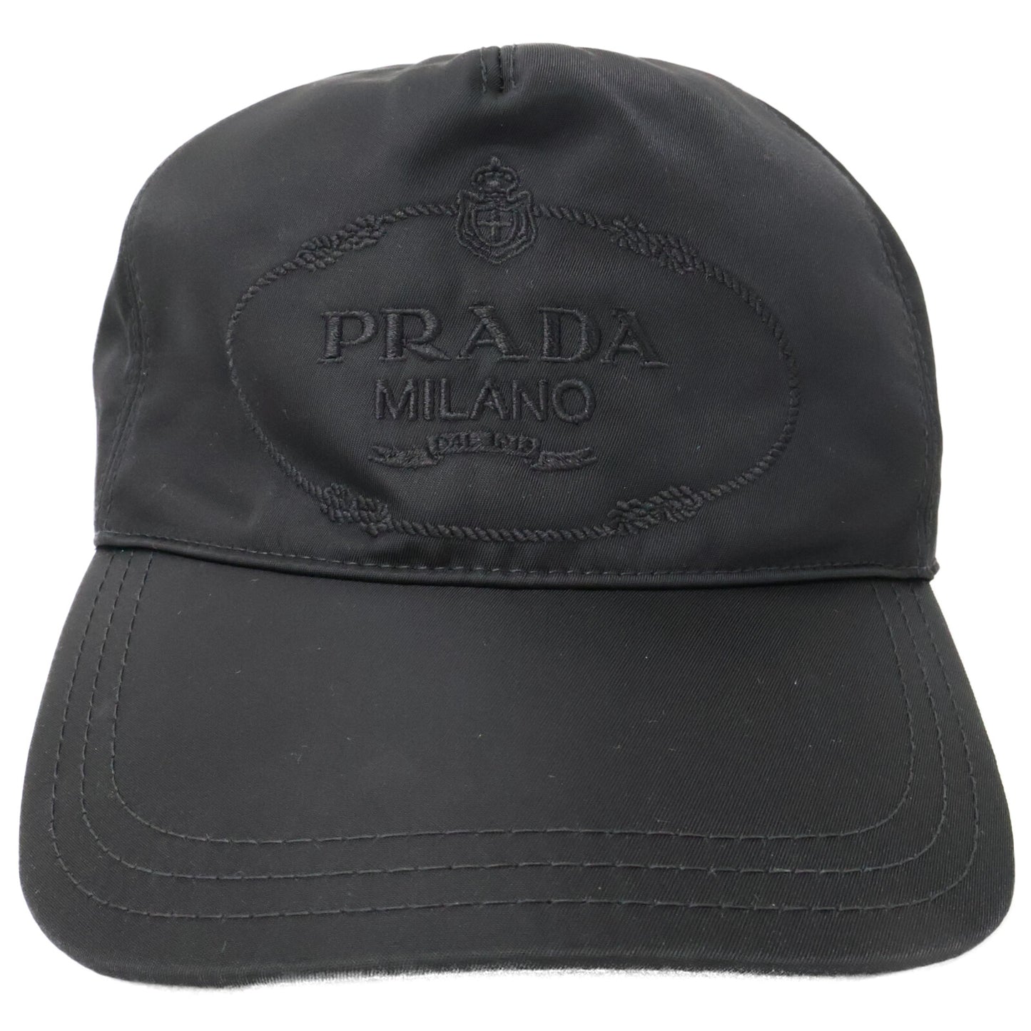 PRADA プラダ 1HC179 2DMI ロゴ刺繍 ナイロン キャップ 帽子