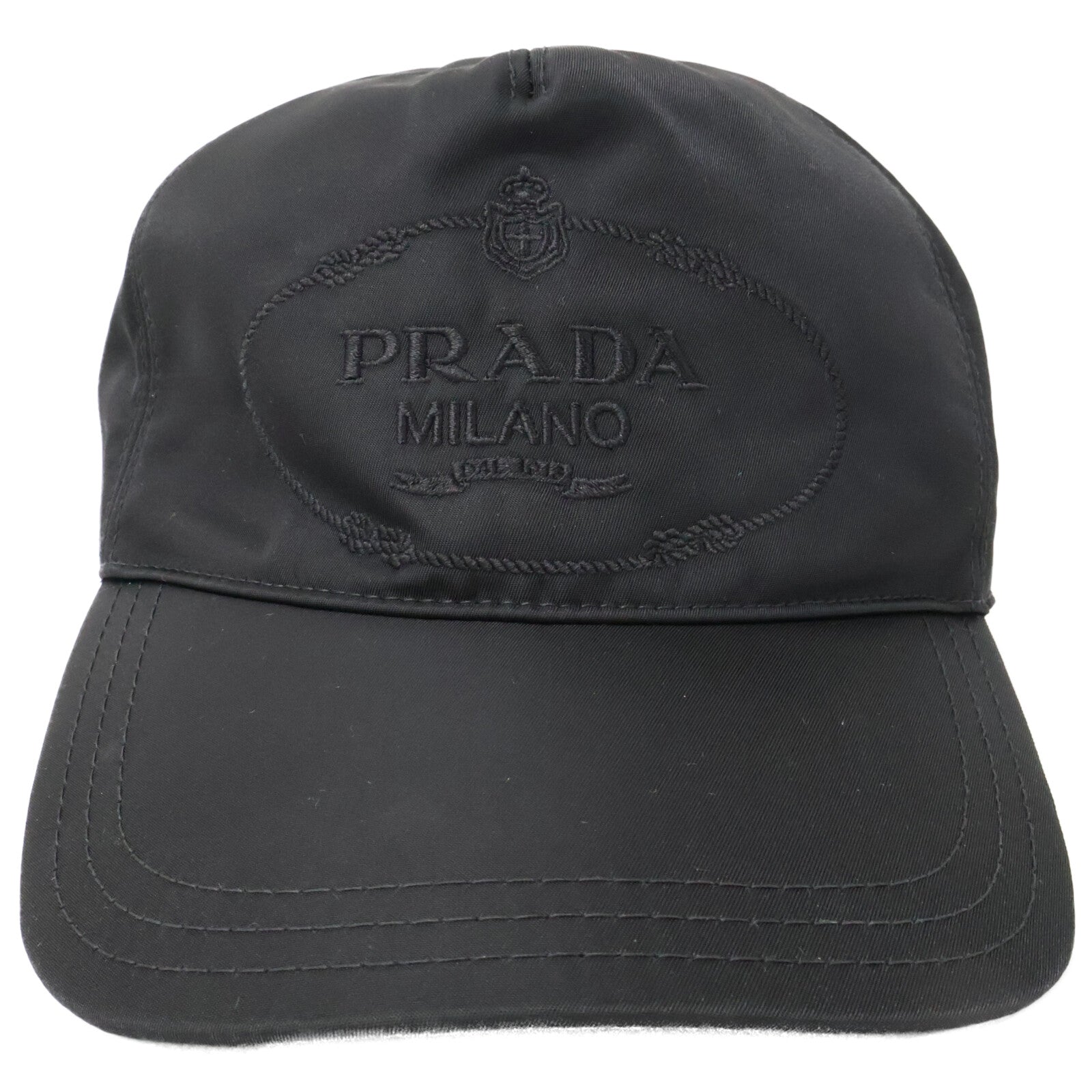 PRADA プラダ 1HC179 2DMI ロゴ刺繍 ナイロン キャップ 帽子