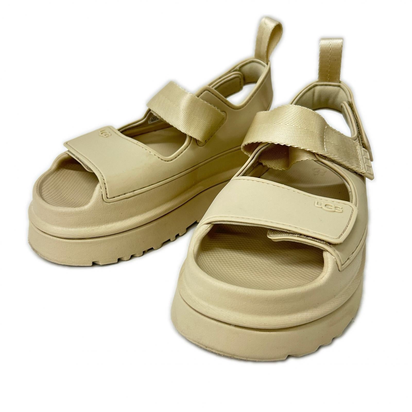 UGG アグ 【美品】1152685 GoldenGlow ゴールデングロウ プラットフォームソール サンダル シューズ