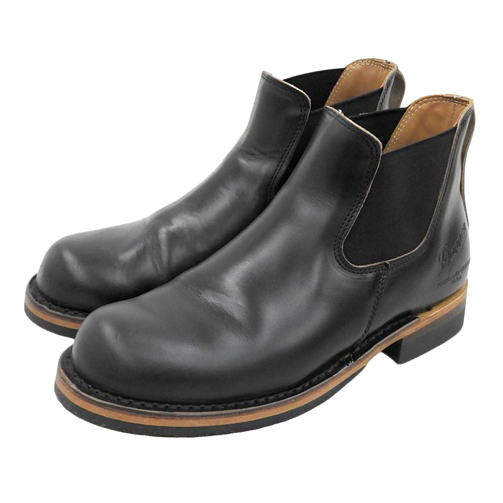 Danner ダナー 美品 ウエストサム セミドレスチェルシーブーツ シューズ メンズ 黒 ブラック 8 D-1811 シューズ