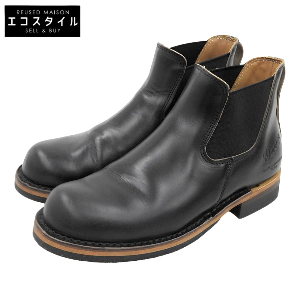 Danner ダナー 美品 ウエストサム セミドレスチェルシーブーツ シューズ メンズ 黒 ブラック 8 D-1811 シューズ