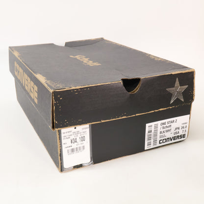 schott ショット x CONVERSE コンバース 【新品未使用】1AD062 ONE STAR Z ワンスターZ レザー ローカット スニーカー シューズ