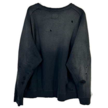 needles ニードルズ 25AW RW336 ブラック DECONSTRUCTED SWEAT SHIRT スウェットトレーナー トップス