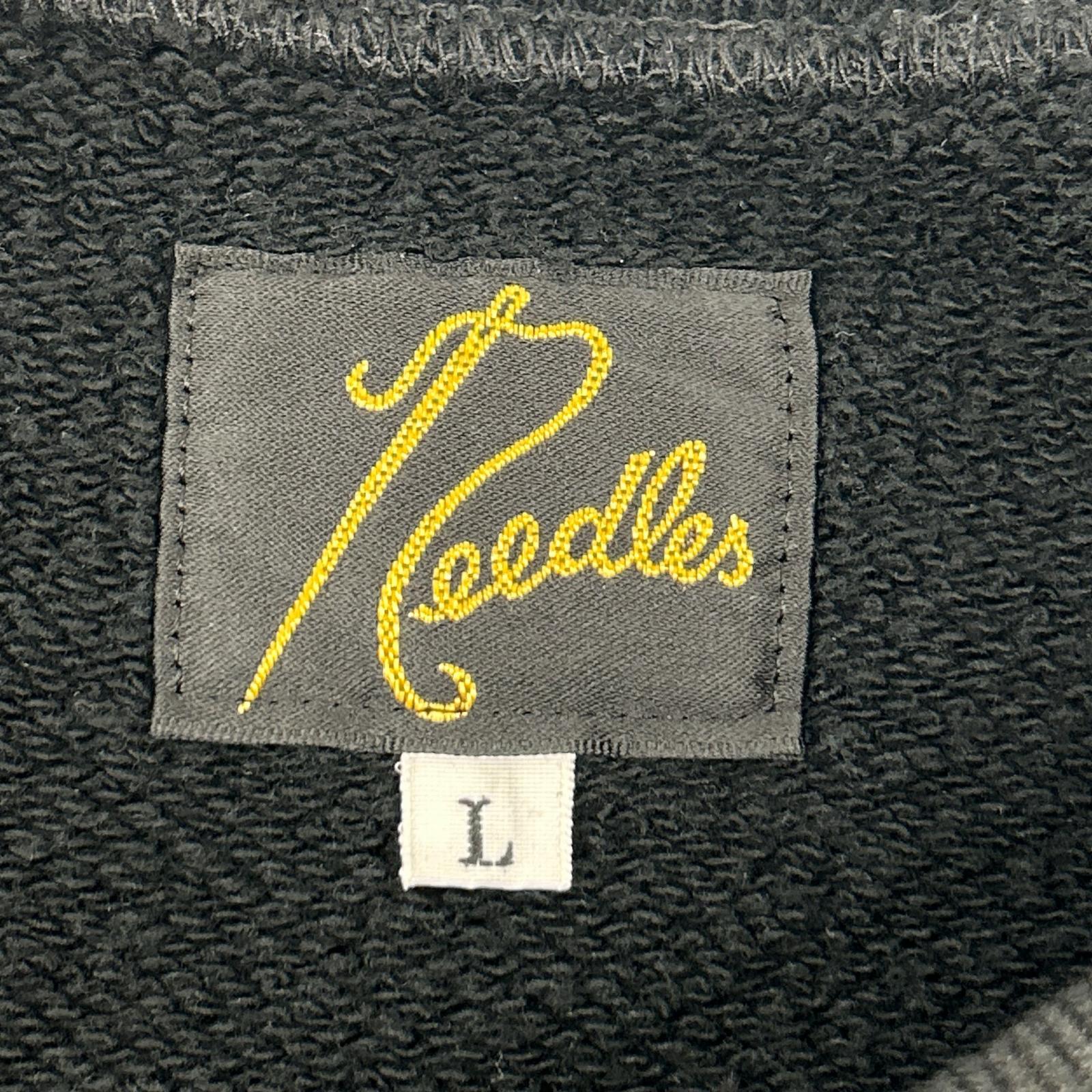 needles ニードルズ 25AW RW336 ブラック DECONSTRUCTED SWEAT SHIRT スウェットトレーナー トップス