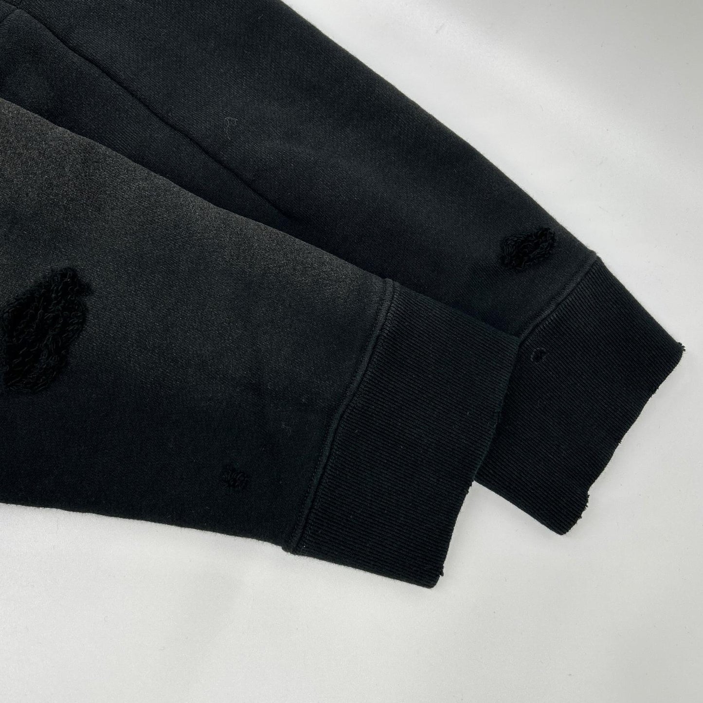 needles ニードルズ 25AW RW336 ブラック DECONSTRUCTED SWEAT SHIRT スウェットトレーナー トップス
