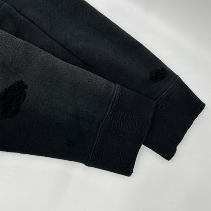 needles ニードルズ 25AW RW336 ブラック DECONSTRUCTED SWEAT SHIRT スウェットトレーナー トップス