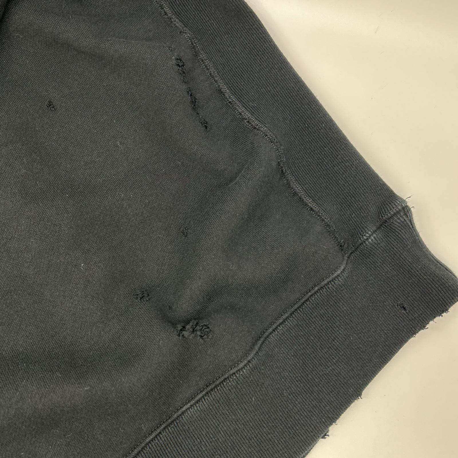 needles ニードルズ 25AW RW336 ブラック DECONSTRUCTED SWEAT SHIRT スウェットトレーナー トップス