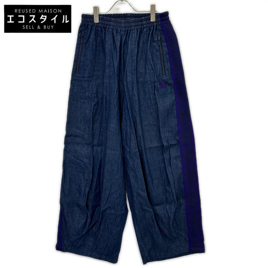 needles ニードルズ 25SS QV1608 インディゴ B 2nd EXCLUSIVE H D Track Pant Denim デニム トラック ワイドパンツ ボトムス
