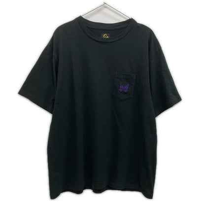 needles ニードルズ SX444 ブラック コットン ショートスリーブ ポケットTシャツ トップス
