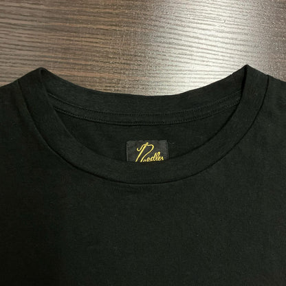 needles ニードルズ SX444 ブラック コットン ショートスリーブ ポケットTシャツ トップス