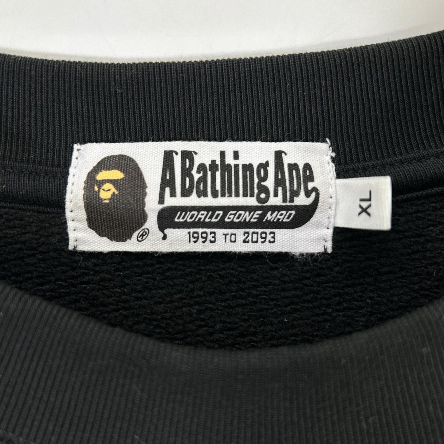 A BATHING APE アベイシングエイプ 001SWK801303M ブラック ローズ スウェットシャツ トップス