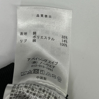 A BATHING APE アベイシングエイプ 001SWK801303M ブラック ローズ スウェットシャツ トップス