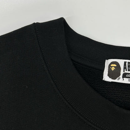 A BATHING APE アベイシングエイプ 001SWK801303M ブラック ローズ スウェットシャツ トップス