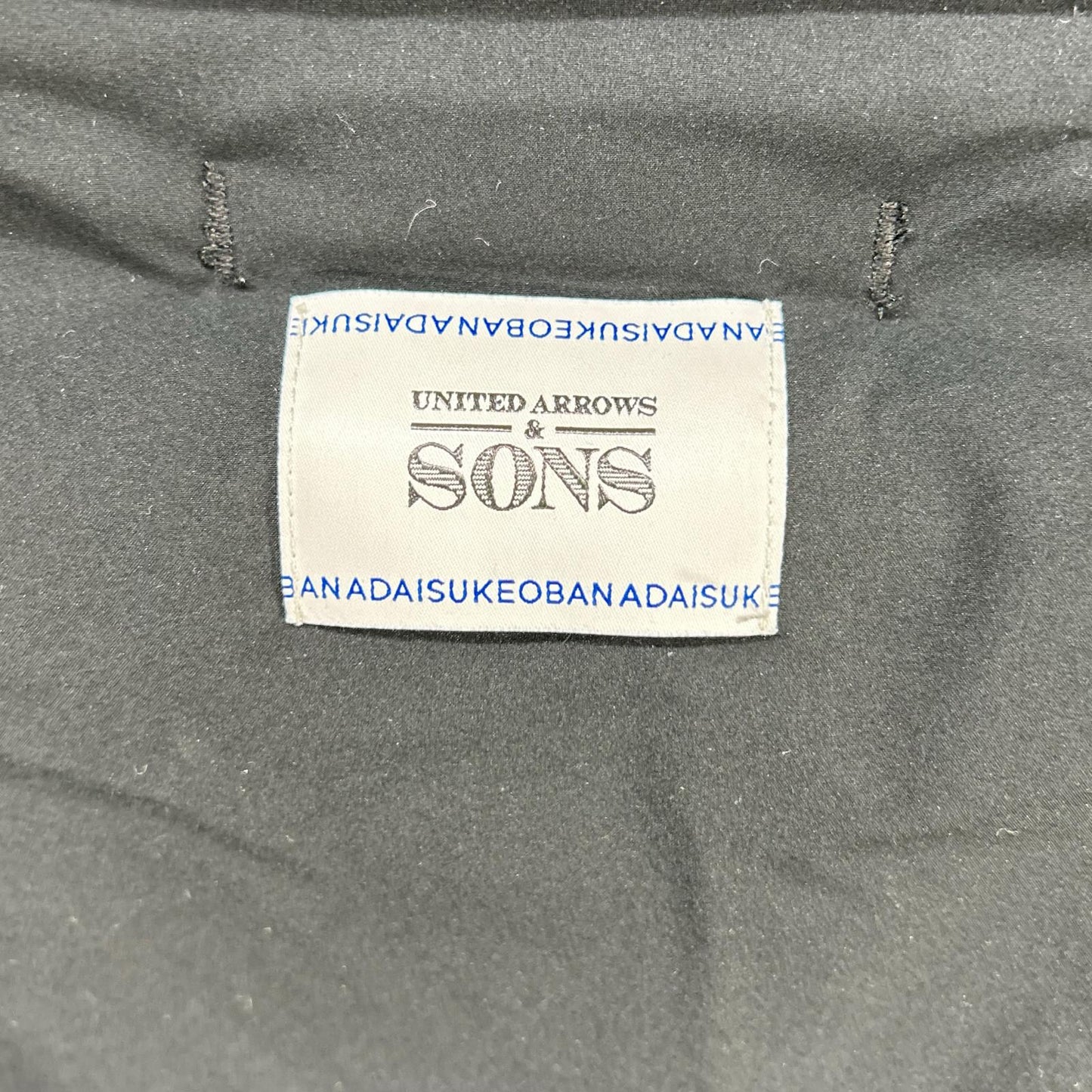 UNITED ARROWS & SONS by DAISUKE OBANA ユナイテッドアローズ アンド サンズバイダイスケオバナ 5525-199-0856 19AW ブラック ダウンジャケット ジャケット